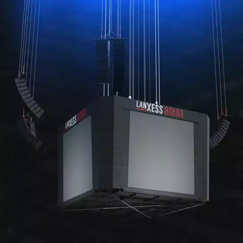 Animation zur neuen LED-Technik der LANXESS arena